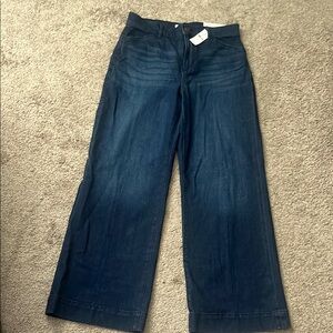 LOFT Blue Wide Leg Trouser Jeans High-Rise